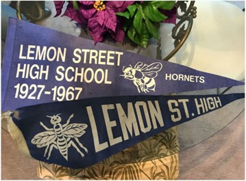 Spirit Pennants for the former Lemon Street High School